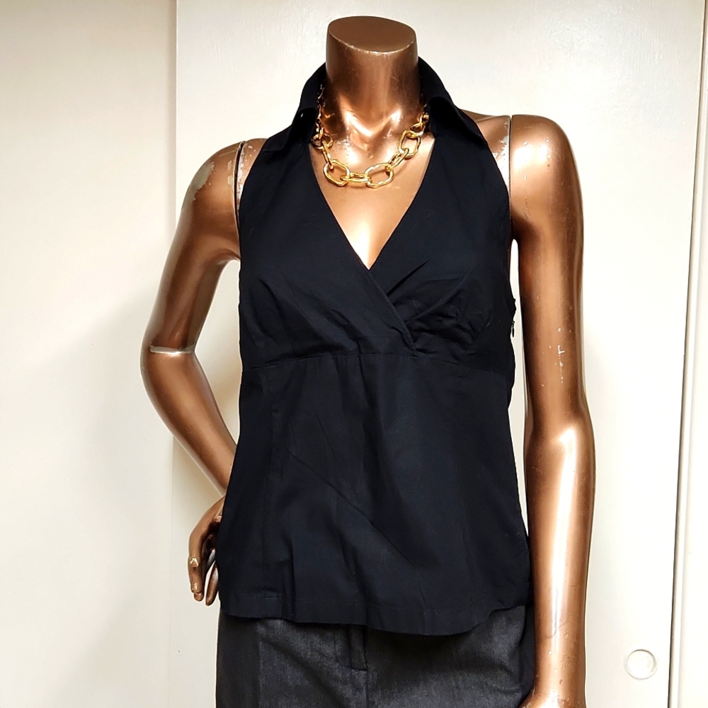 Like New LOFT Black Sun Top